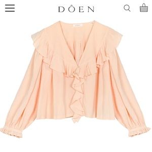 NWT Dôen Sula Top Sunlit Coral XS